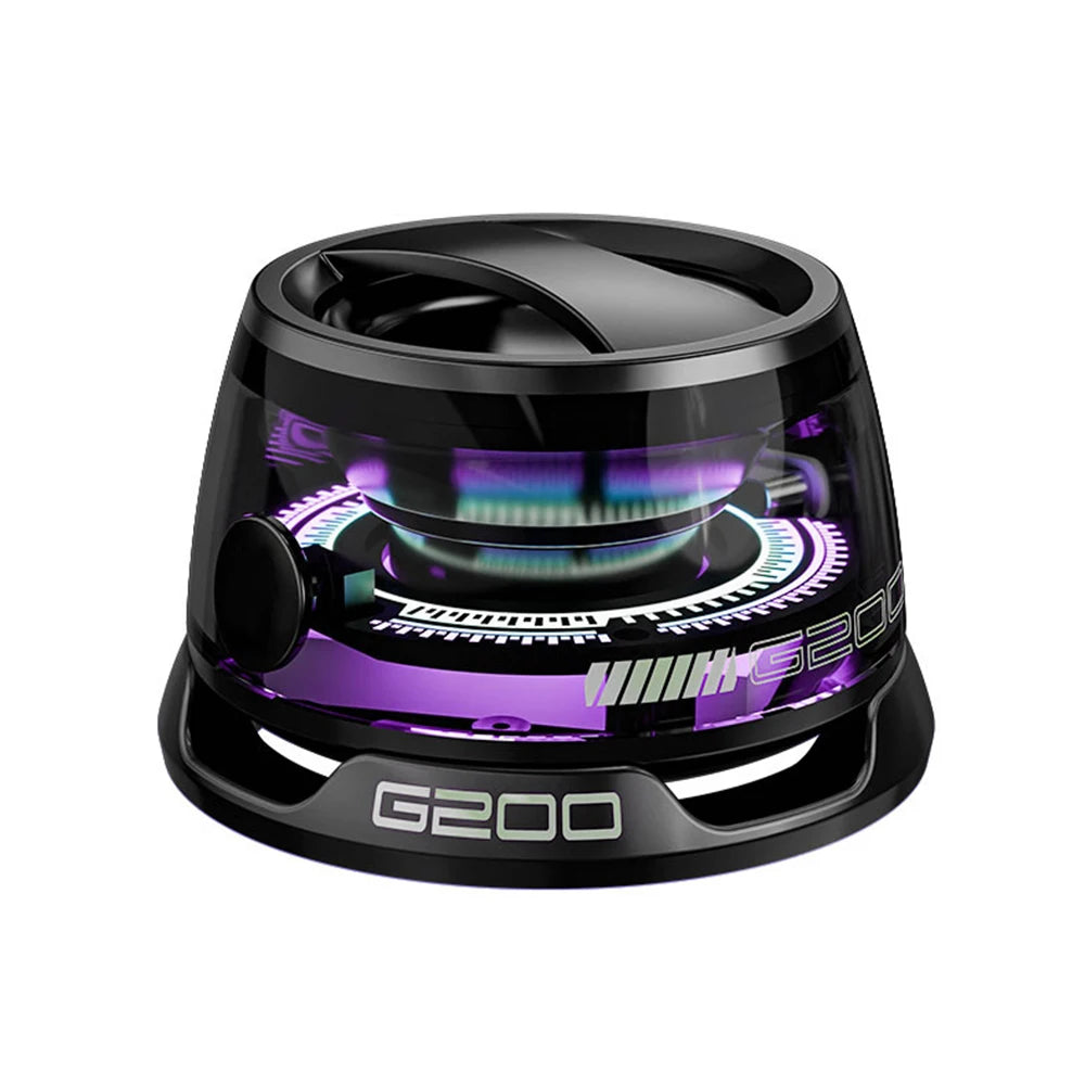 G200 Magnetic Bluetooth 5.3 Speaker – Portable Mini Soundbar with LED Light & Stereo Sound