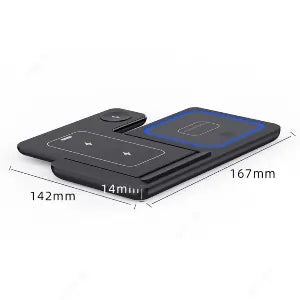 3-in-1 Foldable Wireless Charger – 30W Fast Dock