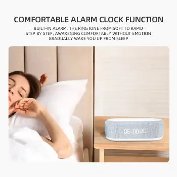 Wireless Charger with LED Clock, Lamp & Thermometer