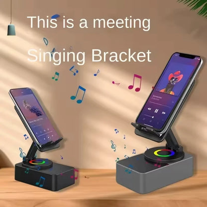 3-in-1 Foldable Bluetooth Speaker – With Stand & Power Bank