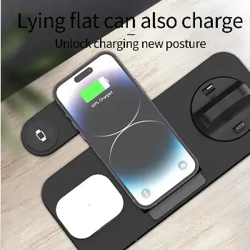 6-in-1 Foldable Wireless Charger – Fast Dock for Apple Devices